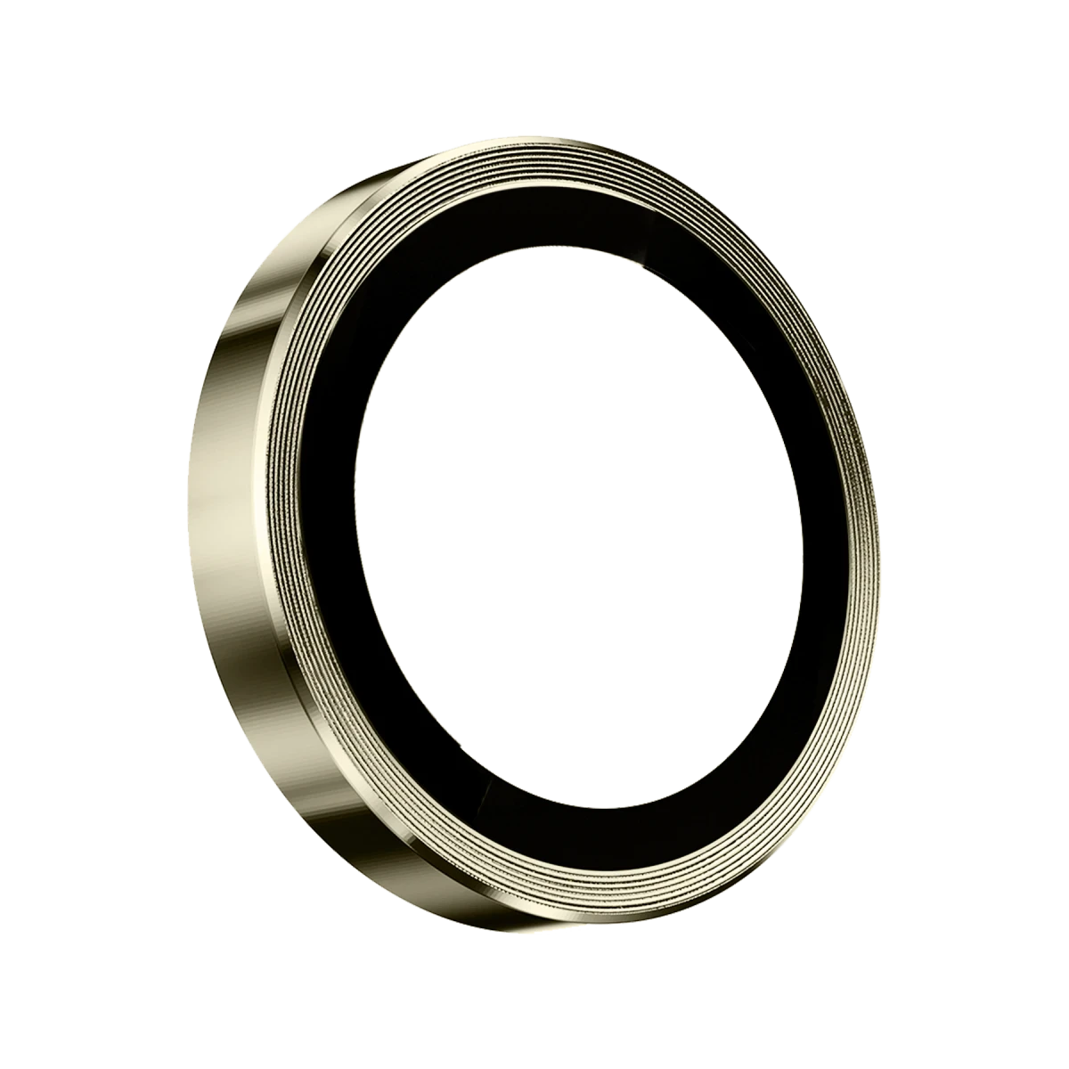 Keephone Apple iPhone 15 3D Spiral Alüminyum AR Kamera Lens Koruyucu - Açık Sarı